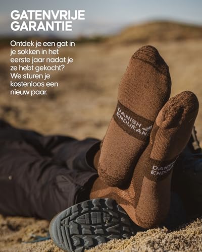 Danish Endurance Wandelsokken met Merino Wol, voor Dames & Heren, 3 paar - Afbeelding 5
