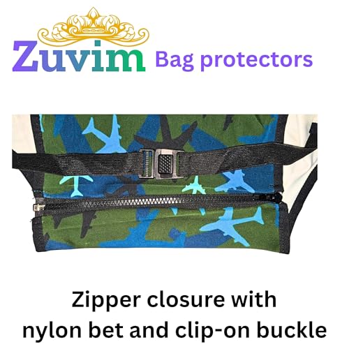 Image of Luggage Cover Trolley Covers for Suitcase Washable Dust Proof Anti-Scratch Protector Polyester Printed Stretchable Fabric Fits Fiber /Plastic Trolley Bags Only Mehandi 20 Inch