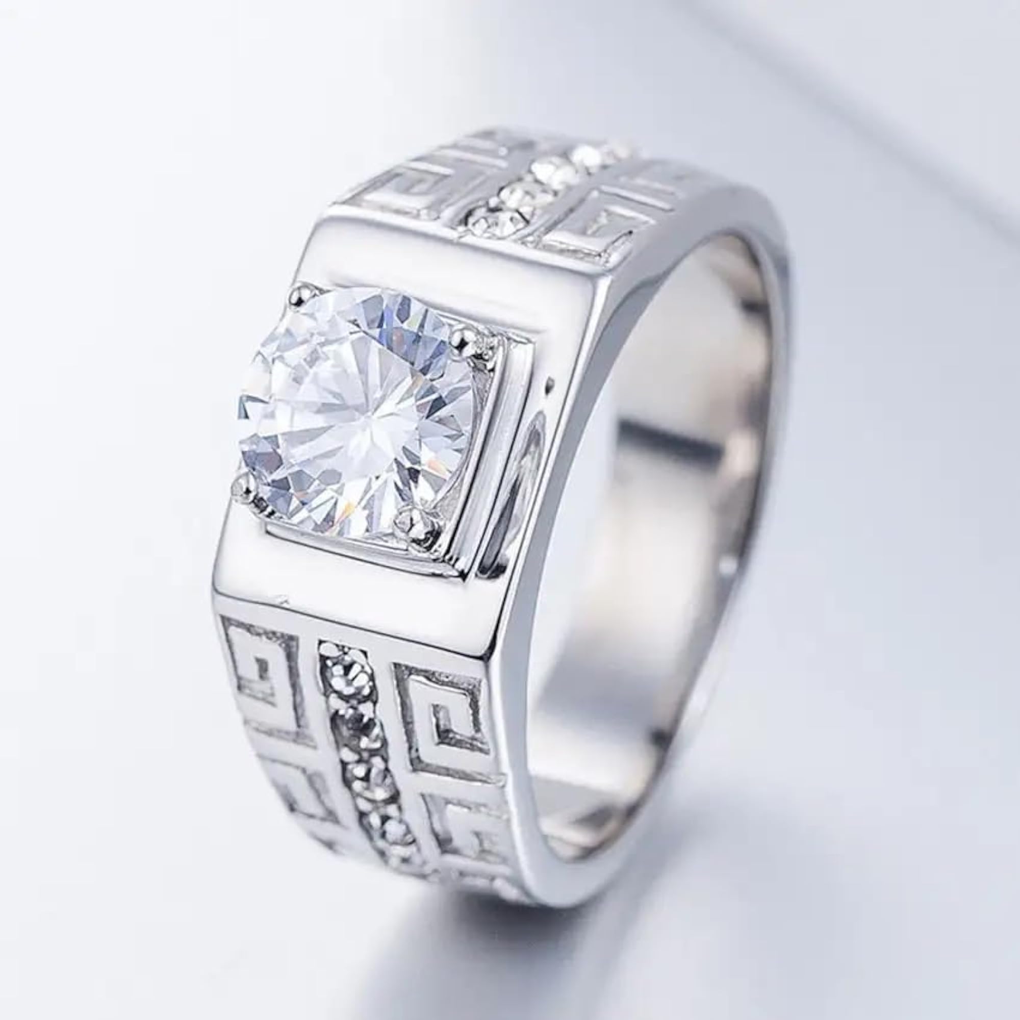 Stylish Adjustable Silver Rings for Men and Boys