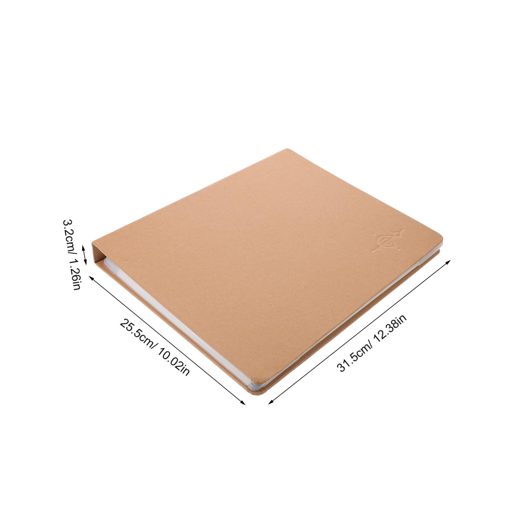 Alasum Carpeta de Partituras de Música de Papel Kraft 9 Agujeros, Soporte para Partituras de Guitarra y Piano, Incluye 20 Hojas Numeradas para Organización en Conciertos y Ensayos