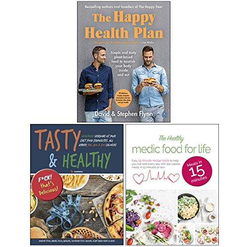 The Happy Health Plan, Tasty & Healthy Fck That'S Delicious, The Healthy Medic Food For Life 3 Books Collection Set