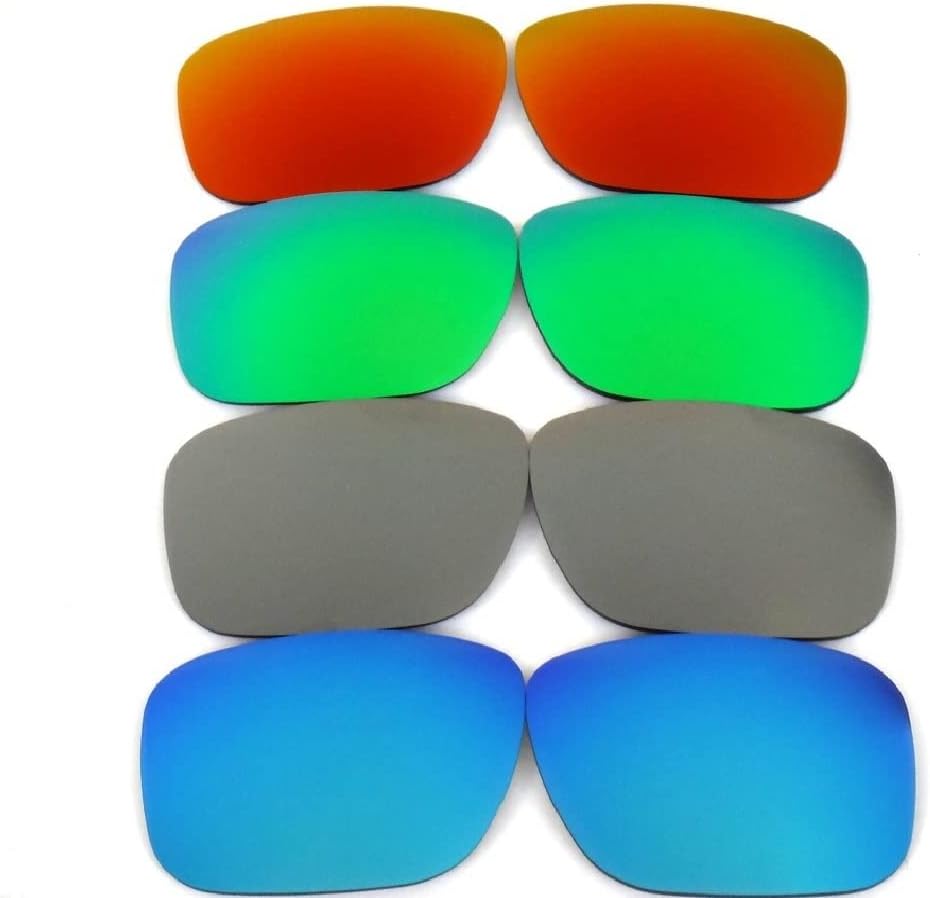 GALAXYLENSEReplacement Lenses for Oakley Holbrook Blue&Gray&Green&Red Color Polarized,FREE S&H. 4 Pairs