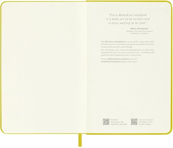 Moleskine Classic Notebook, Hard Cover, Pocket (3.5 x 5.5) Ruled/Lined, Hay Yellow (Silk), 192 Pages