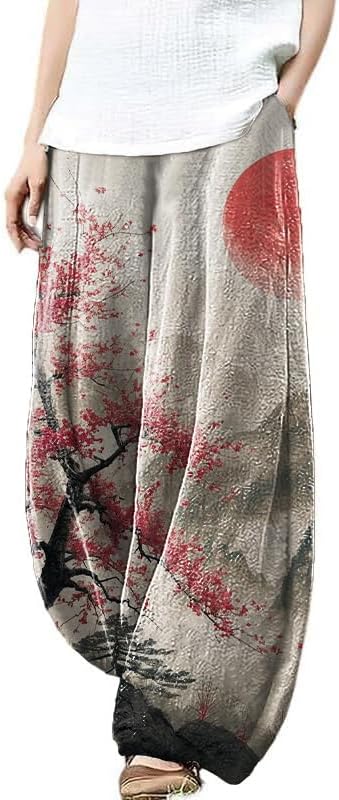 Beach Pants for Women Comfortable Soft Palazzo Pants with Pockets Flowy Pants for Women Fashion Pants for Women