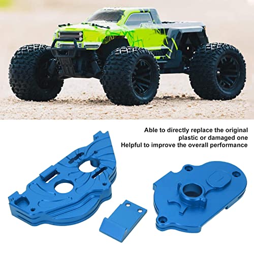 Rc Gearbox, Rc Gearbox Kit Aluminum Transmission Box With Screws For Arrma Granite Senton 1/10 Rc Vehicle (Blue) #TOP5