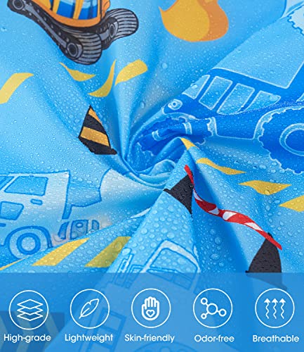 Image of WAWSAM Lightweight Rain Poncho Kids, Ponchos for Kids Waterproof Reusable Hooded, Kids Poncho Rain Jacket for Boys and Girls