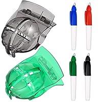 HREDZEO Golfball Alignment Tool,2 Pcs Golfball Ausrichtung Werkzeug Liner Kugelmarkierung Clips und 4 Pcs Golfball Linien Marker für Golf Zubehö
