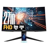 Westinghouse 27 inch Curved Gaming Monitor 144hz - Full HD (1920 x 1080) AMD FreeSync with 16:9 Aspect Ratio, 16.7 Million Display Colors, 2 HDMI Inputs, USB 3.0 Input/Output