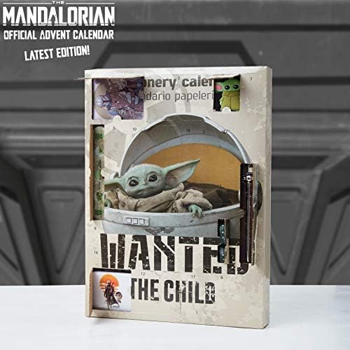 The Mandalorian Advent Calendar 2022, Baby Yoda Stationery Countdown Calendar, Star Wars Gifts for Boys