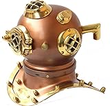 Náutico Mini Casco de Buceo Marino US Marina V Mark Casco de Buceo Antiguo Casco de Buceo Vintage Casco de Buceo Pequeño Casco de Buceo