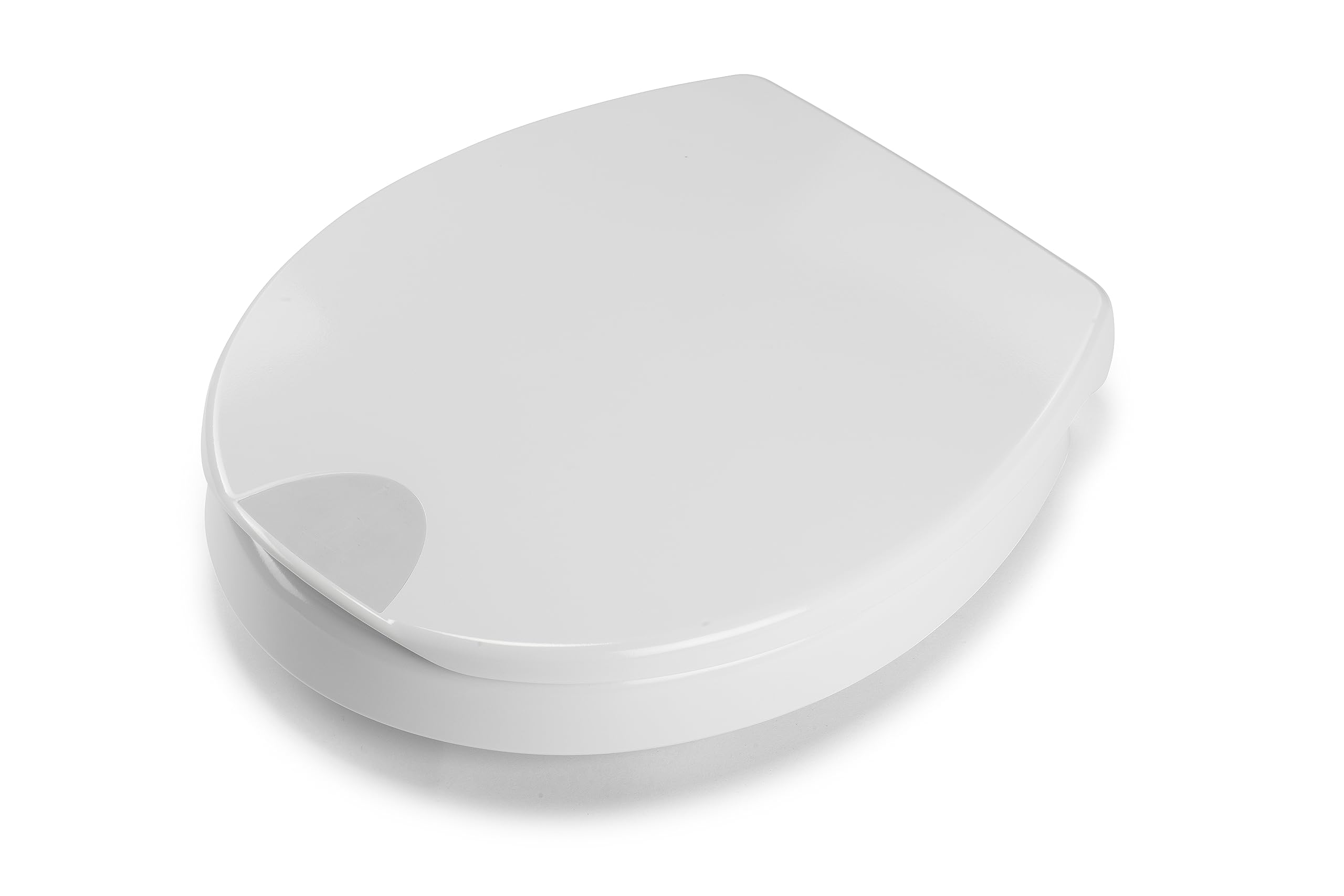 Croydex WL420022H Ramor Raised 5cm Toilet Seat with Anti-Bacterial, Everfast Fixings, White