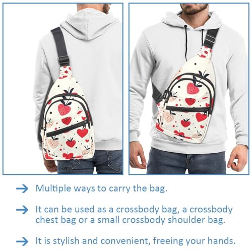 Mochila pequeña bandolera cruzada bolsa de pecho de día frutal 2