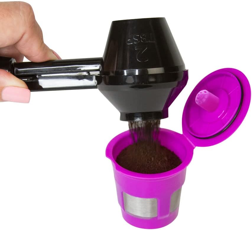 Cafe Fill Value Pack by Perfect Pod - Reusable K Cup Coffee Pod Filters & Coffee Scoop, Compatible with Keurig K-Duo, K-Mini, 1.0, 2.0, K-Series and Select Single Cup Coffee Makers