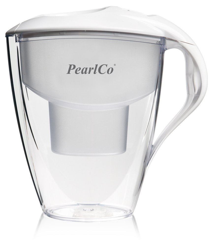 PearlCo filtr do wody Astra (biały) – z 12 wkładami filtrującymi Unimax – pasuje do Brita Maxtra