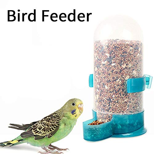 Keptfeet Parrot Bird Feeder Cage Food Water Feeding Pet Feeder Bottle Dispenser