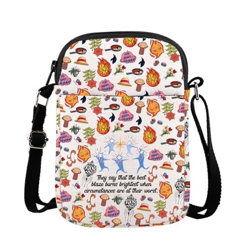 MBMSO Flame Crossbody Bag Anime Gifts for Anime Lovers Fire Demon Cartoon Fans Gift JPN Anime Merch