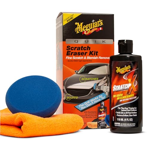 Meguiar's Quik Eraser Kit, Car Scratch Remover for Repairing Surface Blemishes, Car Scratch Repair...