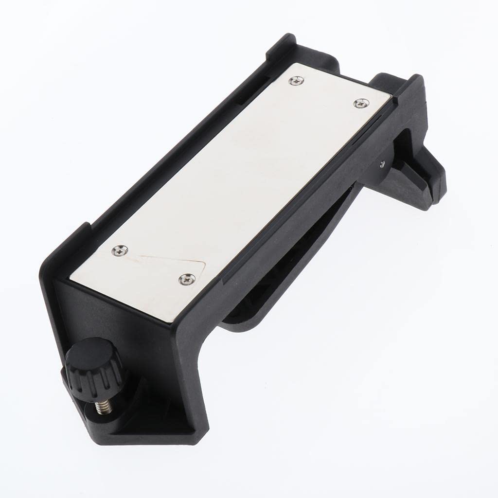 1 adaptador de soporte de nivel láser con clip magnético para colgar en el techo, color negro, no 1