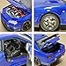 ERBADIHAGO Toy Car Skyline GTR R34 Model Car 1/32 Die-cast Metal Toys with Light and Sound Pull Back Collectible Model for Children Age 3 + Year Old Festival Gift(Blue)