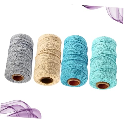 Cuerda para manualidades de algodón trenzada resistente de 2 mm de grosor 3