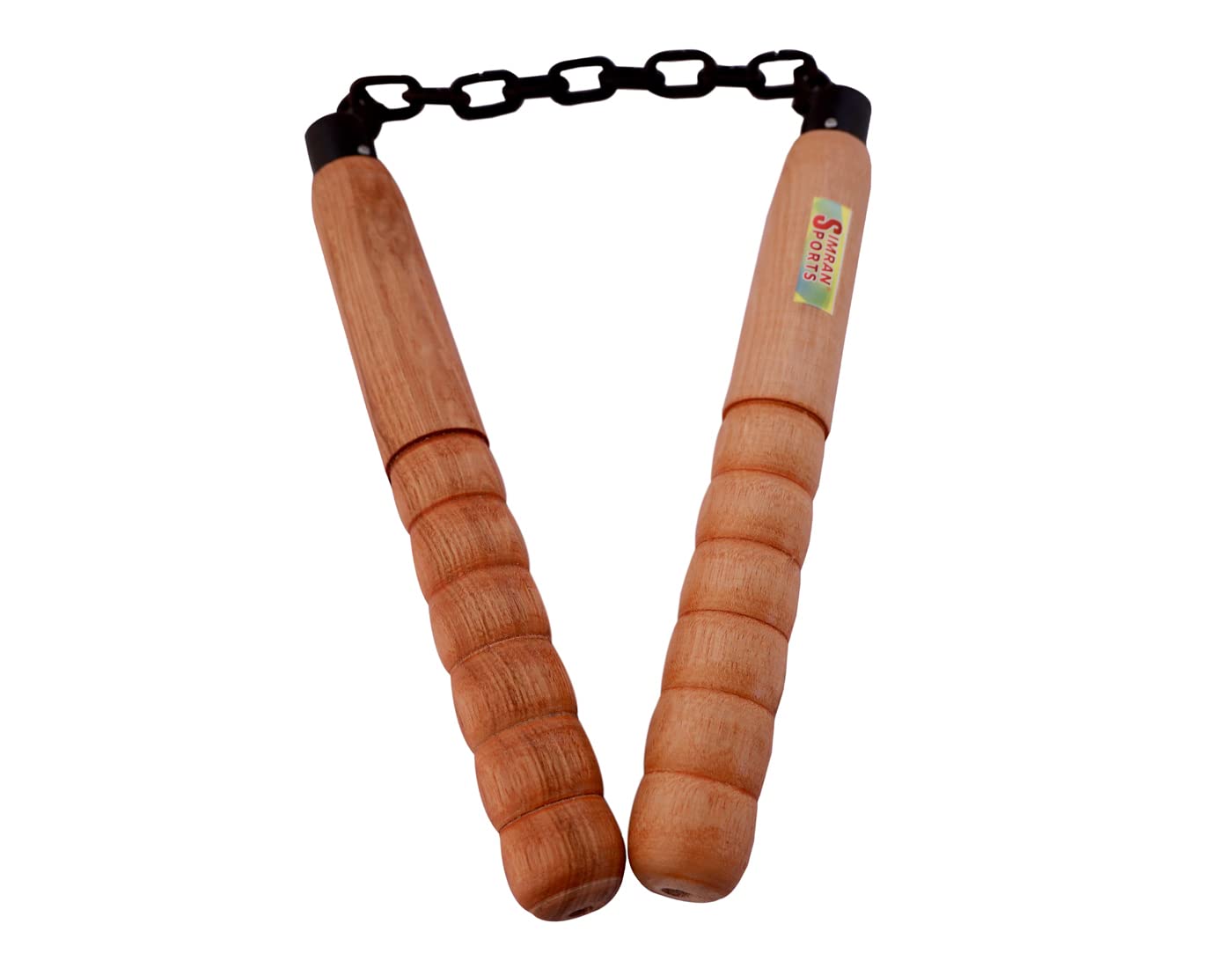 Simran Sports Nunchucks Safe Wooden Training Nunchucks Nunchakus 10 Inch with Steel Chain, Suitable for Adults, Professionals to Perform, Practice, Exercise (B07ML54CXL) Amazon Price History, Amazon Price Tracker