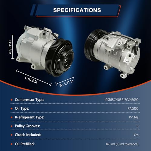 CO-29030C Air Conditioning A/C Compressor Compatible with Acura TL 3.5L/3.7L 2009-2012,TSX 2010-2012 2013-2014, RDX 2013-2015 Compatible with Honda Accord Crosstour Replacement # 158335 by VectraCool - Used condition - Image 2