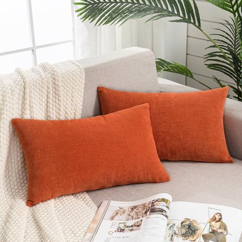 GAWAMAY Lumbar Pillow Decorative Rectangle Throw Pillow Covers 12"x20" Inch