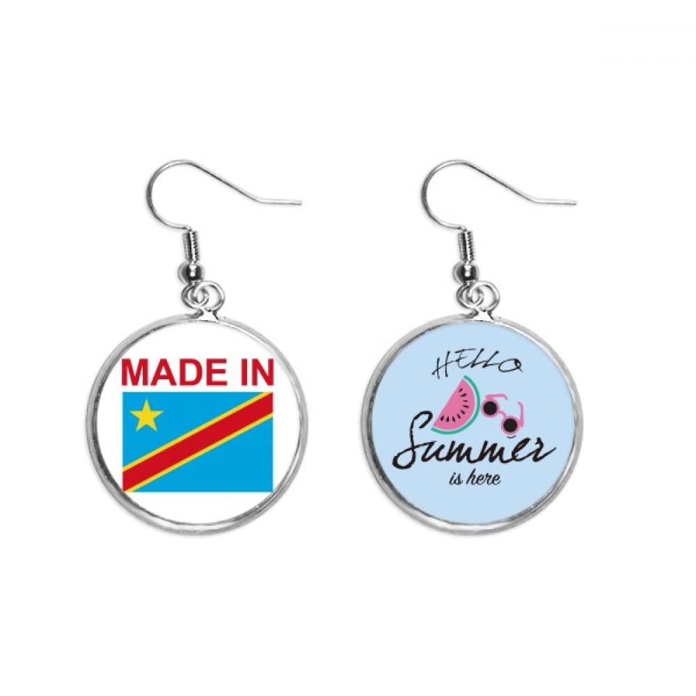 Pendientes de sandía con amor del Congo para un estilo alegre 5