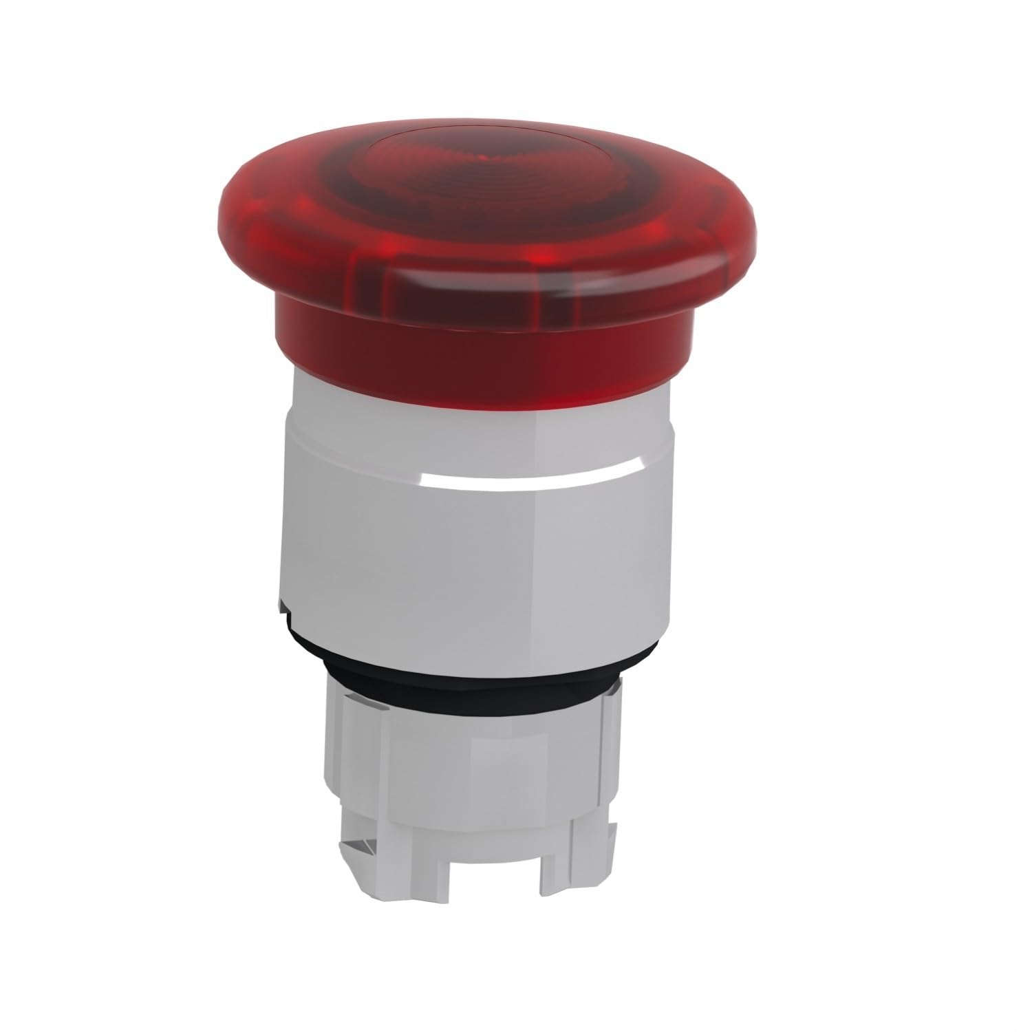 Schneider Electric ZB4BW643 Cabeza de Pulsador Iluminado Diámetro 40, Pulsar-Tirar Diámetro 22, Rojo