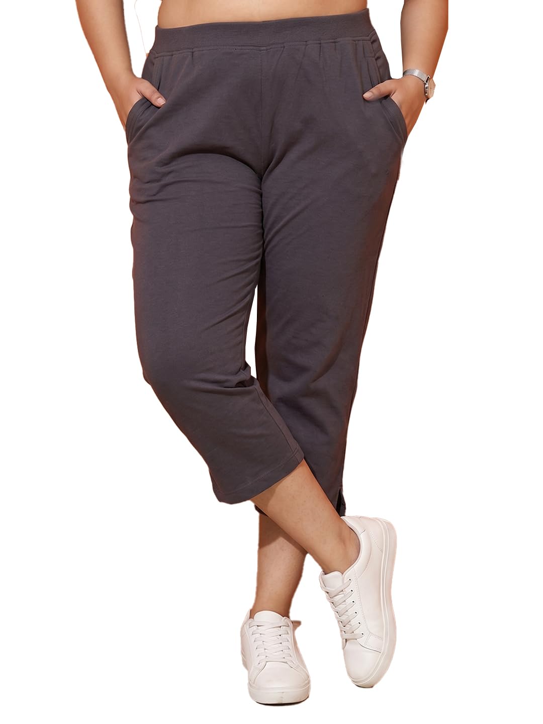 unimax Women's Plus Size High-Waist Active Capri-picture-24