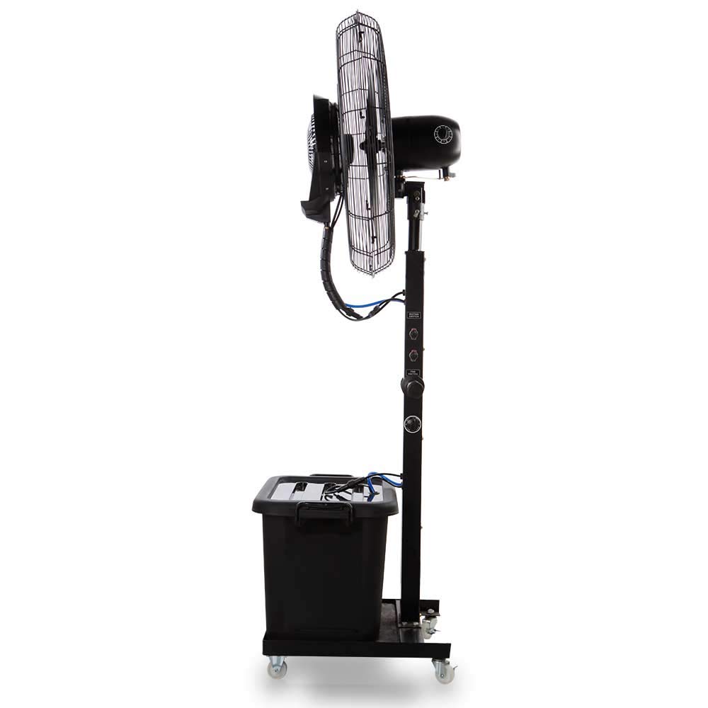 Orbegozo Ventilador de Pie Industrial humidificador SFA 8100, 250W. Oscilante. 65 cm de diámetro, base con Ruedas
