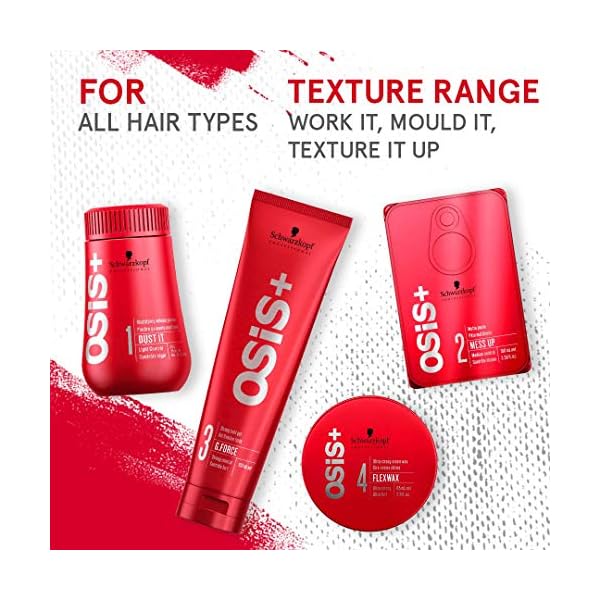 OSiS+ Dust It – Mattifying Volume Powder – long-lasting Hold, Strong Control and Separation – Matte Effect Texturizer Product for Wild Hair Styling and Volumizing, 0.35 oz