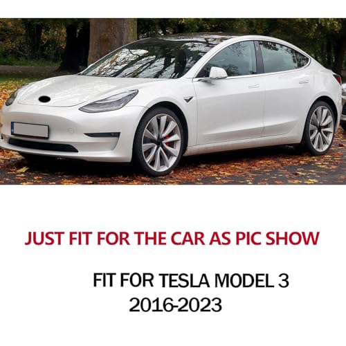 Image of Set of 4 Pcs Mud Flaps Splash Guards Mudguards Mudflaps Fit for Tesla Model 3 Sedan 2016 2017 2018 2019 2020 2021 2022 2023 Mud Splash Guards Front and Rear (Driver and Passenger Sides)