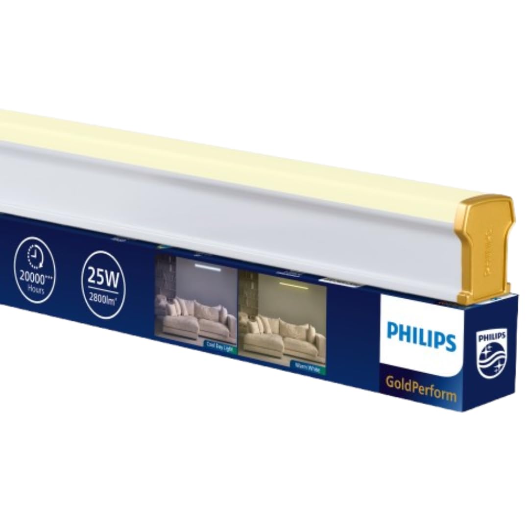 PHILIPS 25W 4ft LED Tubelight | Brighter, Longer Life & Extra Light Coverage LED Tubelight for home | Color : Warm White | Pack of 1 | Gold Perform Series-picture-18