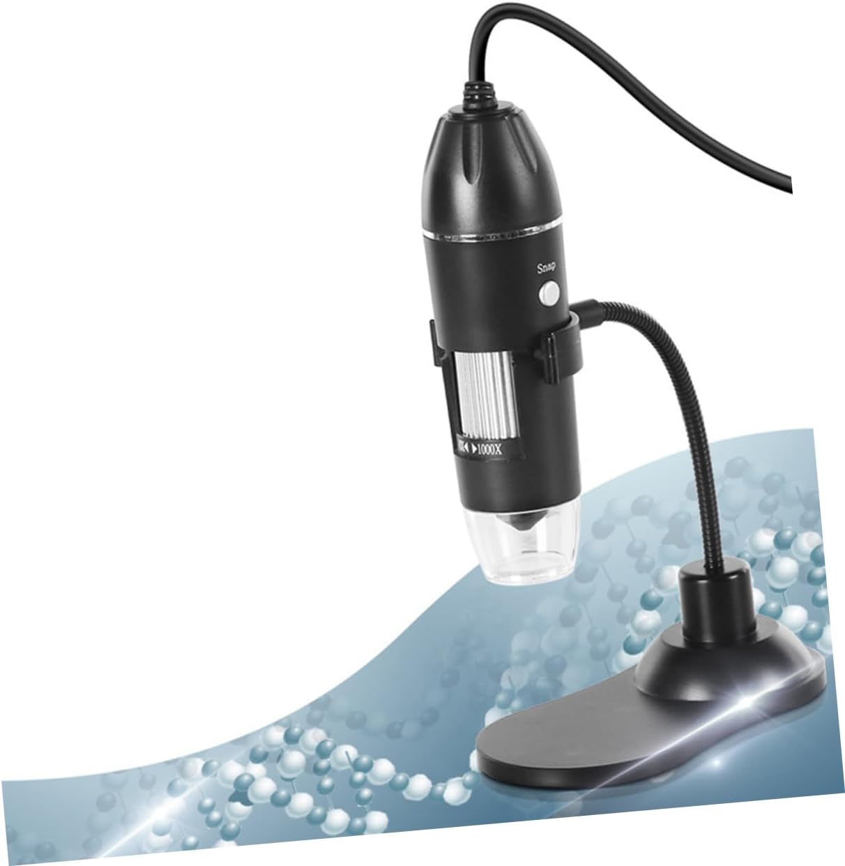 USB Digital Microscope Handheld Magnifying Glass Portable for Phone Led Flexible Magnifier