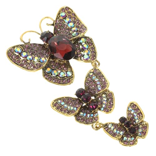 Broche papillon en métal pour sublimer un chapeau ou le revers d'une veste élégante