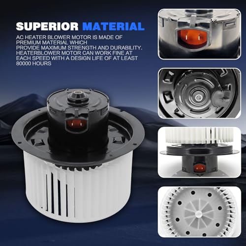 Image of 700099 HVAC Blower Motor with Fan Cage Compatible with 1999 2000 2001 2002 2003 2004 2005 2006 2007 Ford F-250 F-350 F-450 F-550 Super Duty, 2000-2005 Excursion Replace# XC3Z19805CA