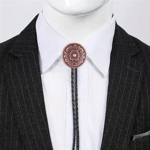 Image of Jeilwiy Bolo Tie for Men, Western Bolero Tie Cowboy Ties Native American Cowgirl Bolo Tie Accessories for Men Women