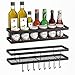 Estante cocina sin taladro,mreechan estante de cocina organizador,estante cocina metal para Utensilios de Cocina con 8 Ganchos extraíbles,Barra para Cocina,Pasillo,baño, etc.