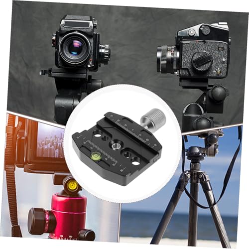 Abrazadera de liberación rápida con placa para trípode de cámara DSLR 4