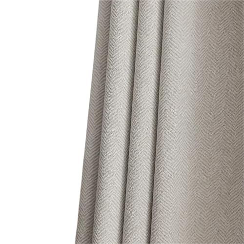 L6NqIAG Cortinas de Lino Cortina de Tela Gruesa Color sólido for Dormitorio, Sala Estar, Opaca, con protección Solar, algodón y Lino(Color 4,Hook,W100cm)