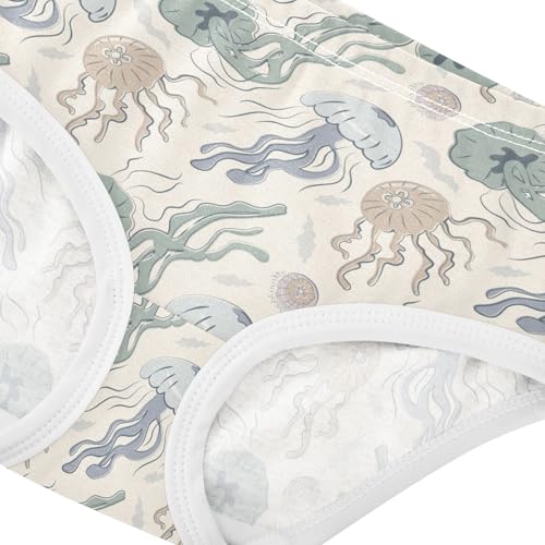 Little Girl Underwear Toddler Panties Kids Undies Jellyfish Soft Cotton Briefs 2T-8Y4