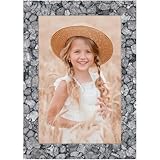 ORIVAN 4x6 Picture Frame Display 4x6 Picture Stone Grey Photo Frame for Wall and Tabletop Decoration