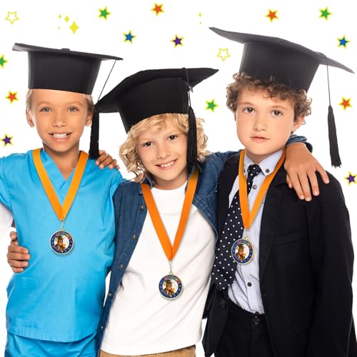 Misdary 12 Pcs Kindergarten Preschool Graduation Medal for Kids Bulk Graduating Award Medals with Neck Ribbon Graduation Gifts for Pre-k School Student Party Favor Supplies(Bear) by Misdary - Image 3