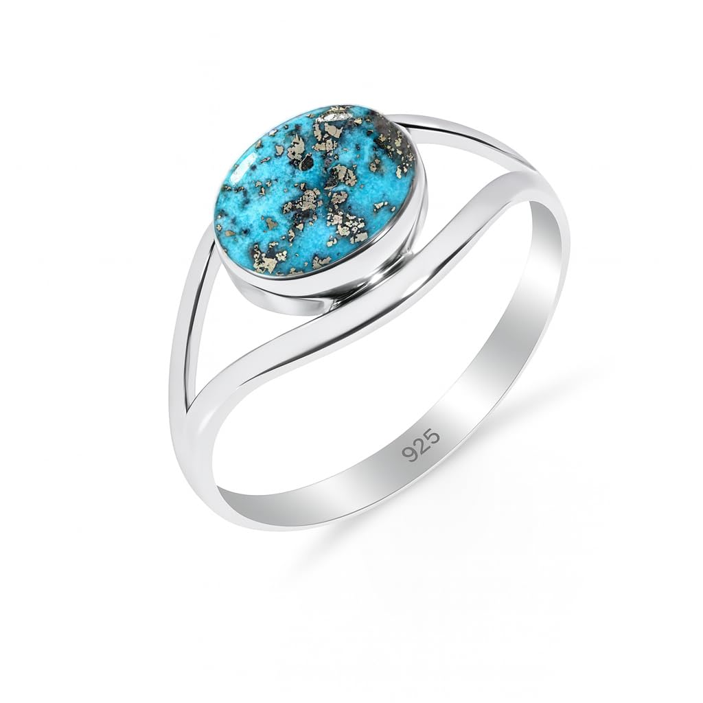 Ring Sterling Silver 925 Women, Ring With Stone 100% Natural Solitaire Ring 925 Sterling Silver Handmade Ring Men Vintage Ring RB-01-P