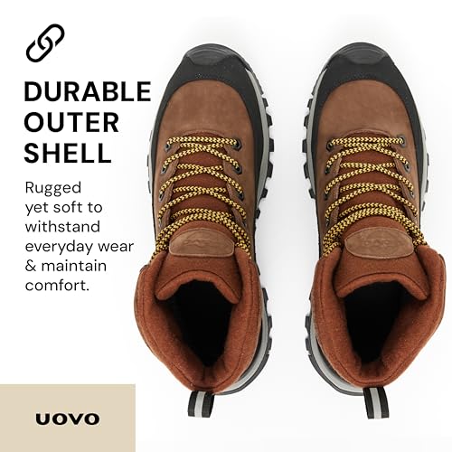 UOVO Men’s Winter Boot, Waterproof Leather 6