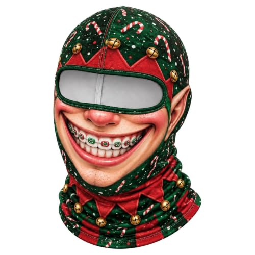 Christmas Masks for Adults 3D Funny Realistic Warm Velvet Full Face Mask - image 1