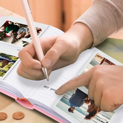 120 Pocket Photo Album for Fujifilm Instax Wide 400/300, Linen Cover with Writing Space - Image 2
