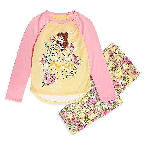 Disney Belle Pajama Set For Girls – Beauty And The Beast, Size 5/6 #TOP15
