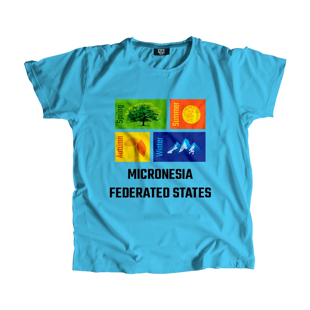 T-shirt Micronésie bleu ciel le cadeau unisexe parfait pour les passionnés de voyage
